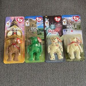 4 Beanie Babies